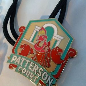 Patterson's Court Lariat with a clip to attack a name tag. 24" and multicolored